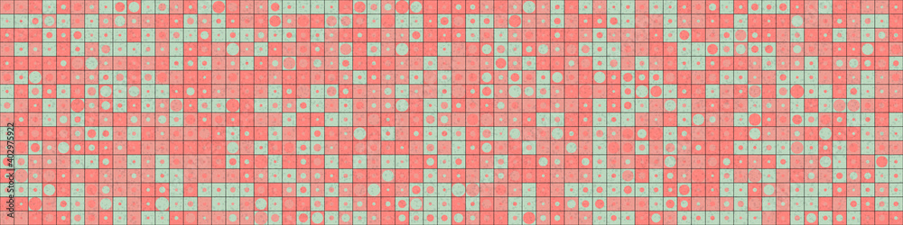 Fototapeta premium Abstract Geometric Pattern generative computational art illustration