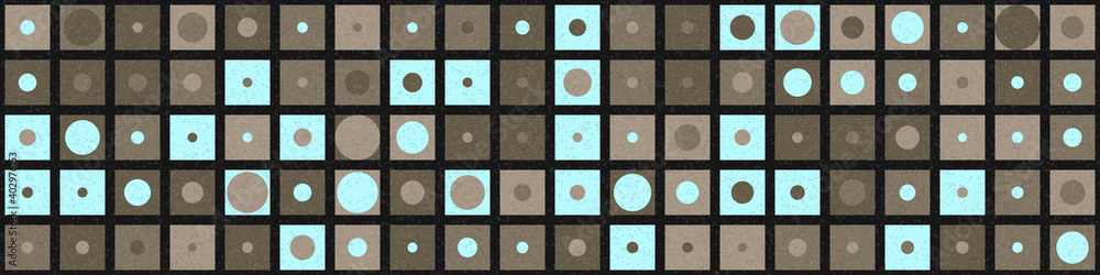 Fototapeta premium Abstract Geometric Pattern generative computational art illustration