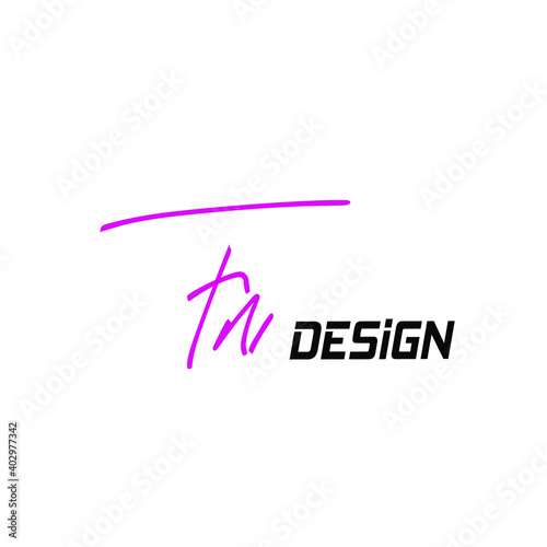 FN f n Initial handwriting creative fashion elegant design logo Sign Symbol template vector icon