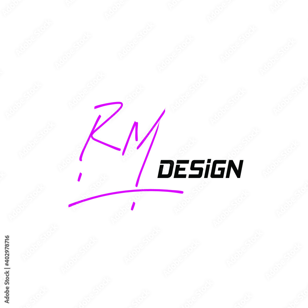 RM r m Initial handwriting creative fashion elegant design logo Sign Symbol template vector icon RM r m Initial handwriting creative fashion elegant design logo Sign Symbol template vector icon