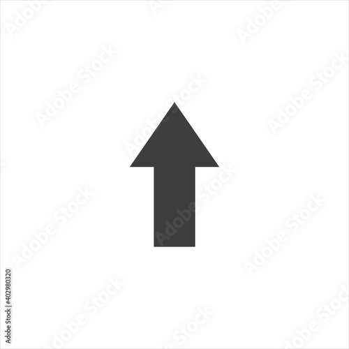 Free Download up arrow icon on white background. Vector - GFXLoad
