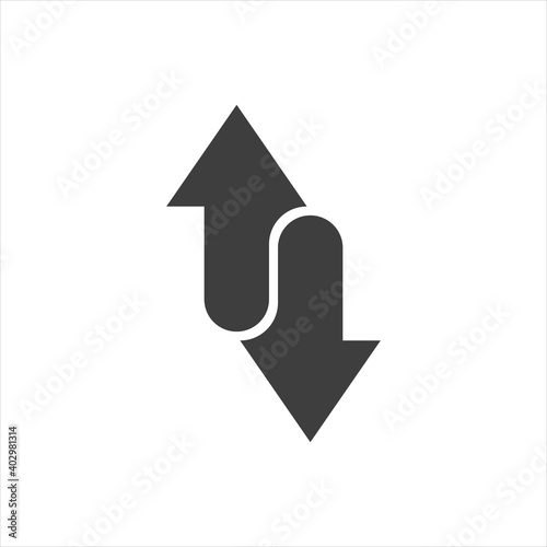 2 side arrow premium illustration icon, isolated background photo