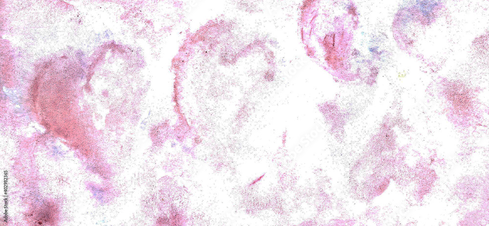 Fototapeta premium pink abstract background with hearts . watercolor painting