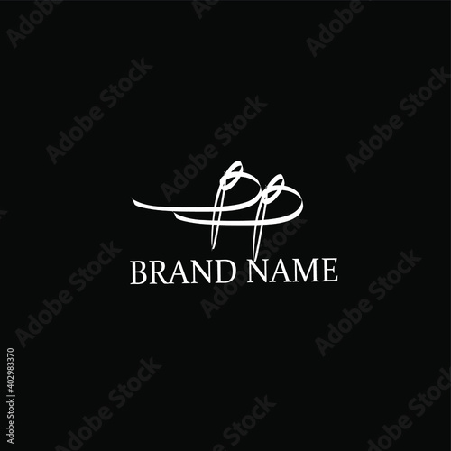 BB hands handwritten logo for identity