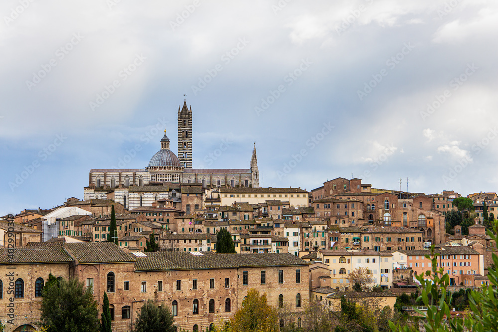 The medieval center of Siena
