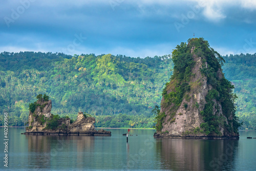 Fototapeta Naklejka Na Ścianę i Meble -  Tropical jungle in remote islands of Papua New Guinea