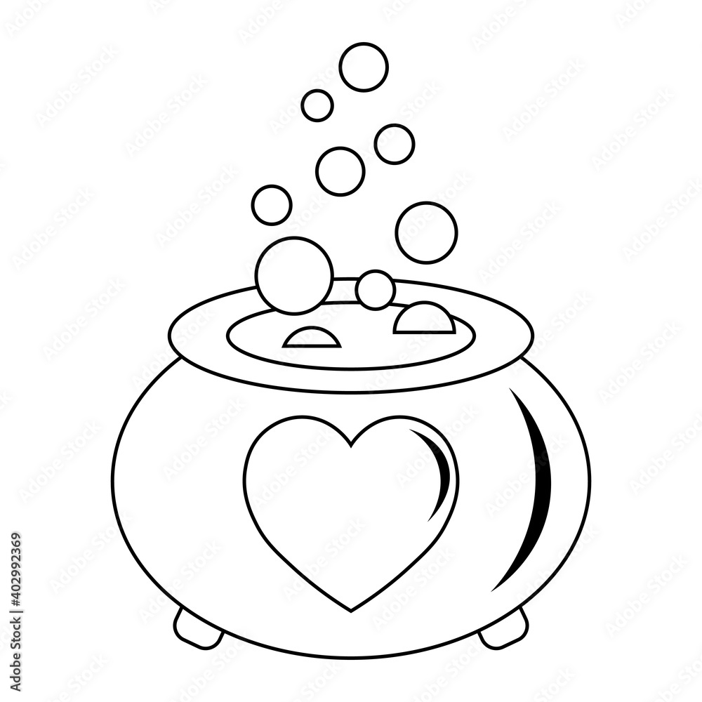 Obraz premium Simple illustration of heart icon for St. Valentines Day