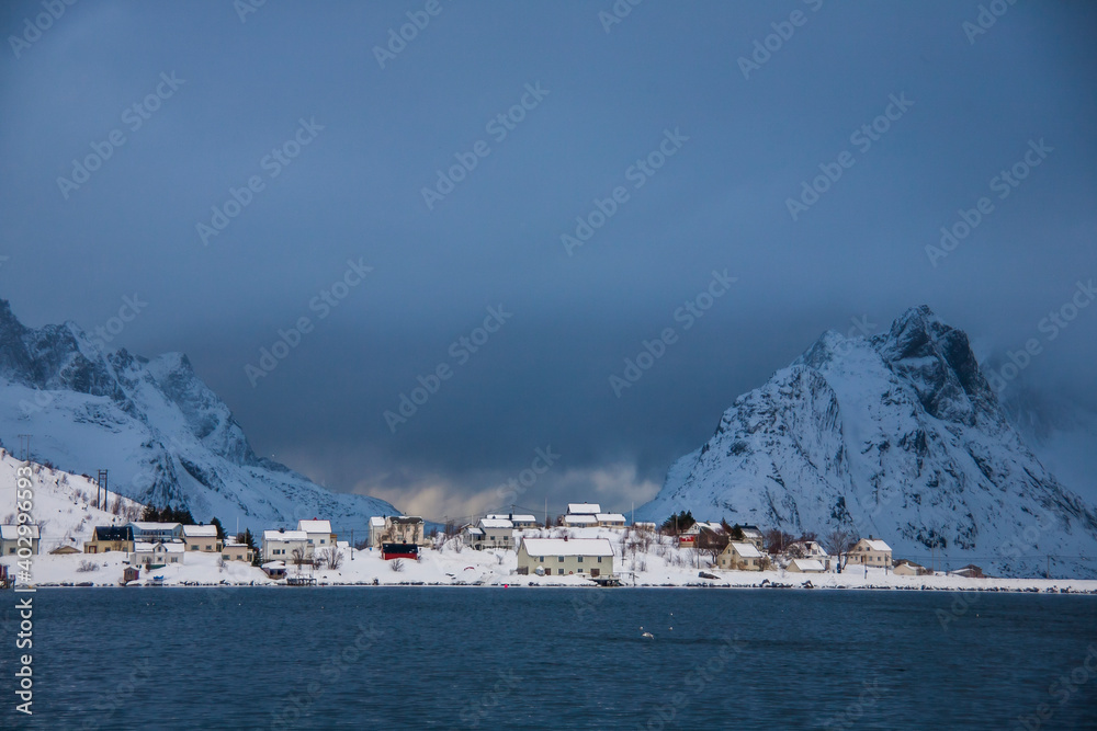Winter in Reine, Lofoten Islands, Northern Norway