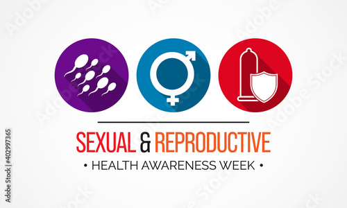 Vector illustration on the theme of Sexual and Reproductive health awareness week observed each year in February Highlighting Sexuality and sexual health are vital to wellbeing throughout our lives.
