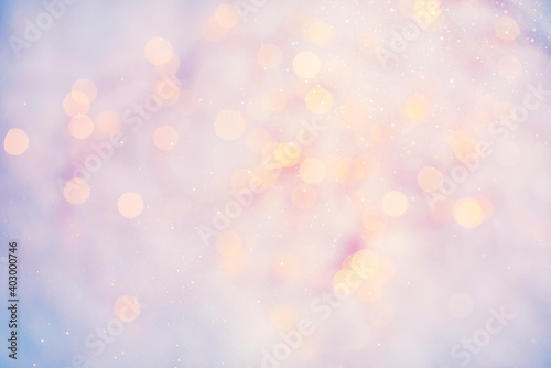 Festive background with blurred lights, abstract holiday backdrop