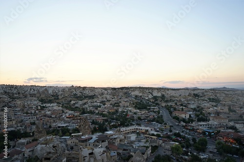 Aerial View from LOVER’S HILL SUNSET POINT, ASIKLAR TEPESI, in in Cappadocia, Turkey