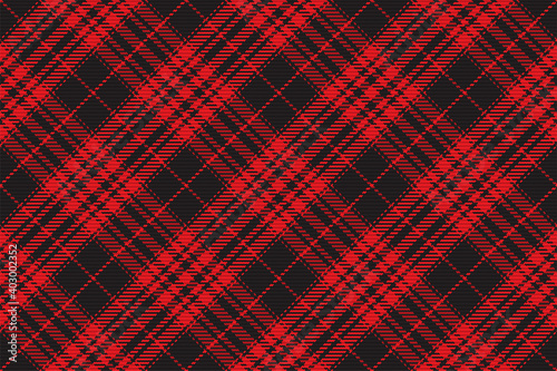 Seamless pattern of scottish tartan plaid. Repeatable background with check fabric texture. Vector backdrop striped textile print.