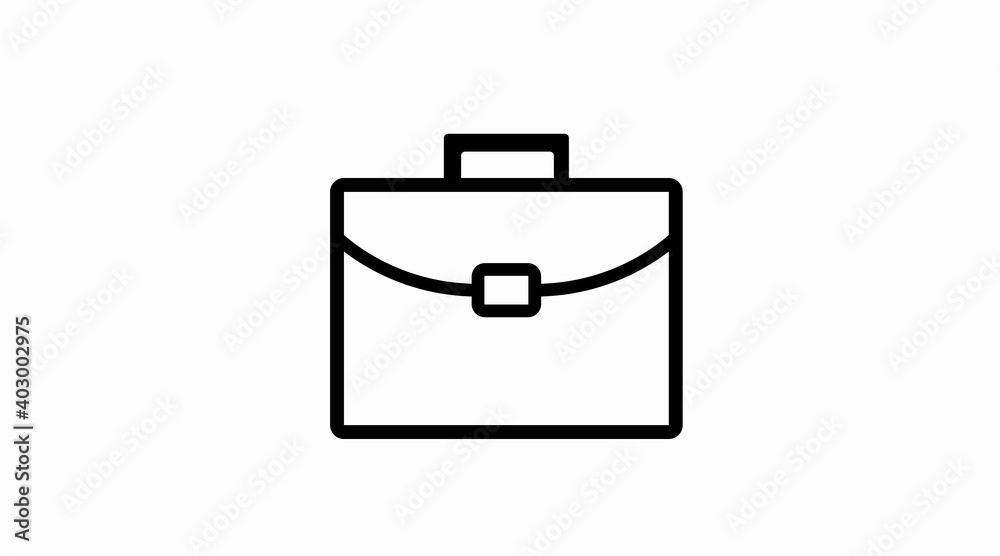 Vector Isolated Illustration. Suitcase Icon. Work Icon Vector Isolated Illustration. Suitcase Icon. Work Icon