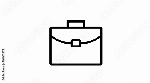 Vector Isolated Illustration. Suitcase Icon. Work Icon