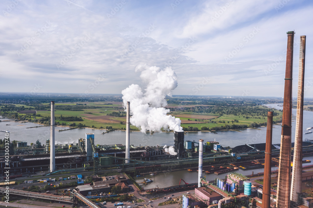 Industrial areas in Ruhr region, Germany
