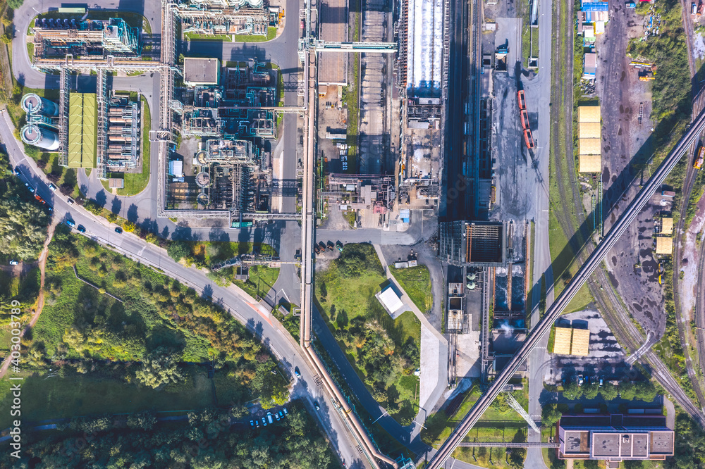 Industrial areas in Ruhr region, Germany