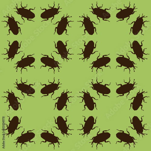 Seamless pattern with Weevi...