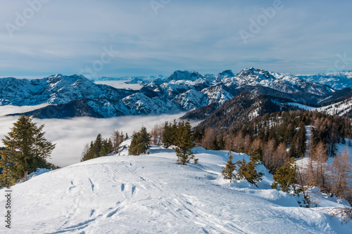 Ski mountaineering in the Julian Alps, Friuli-Venezia Giulia, Italy © zakaz86