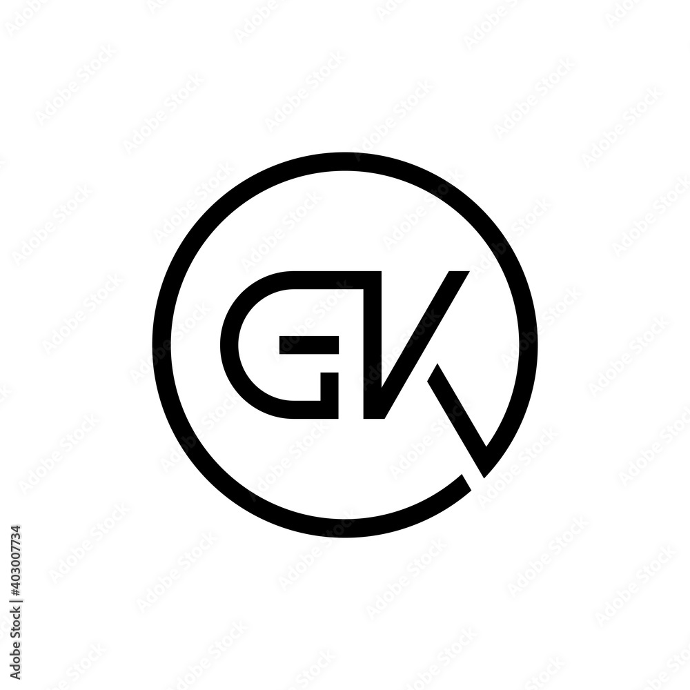 Initial Circle GK Letter Logo Creative Typography Vector Template. Creative Letter GK logo Design Initial Circle GK Letter Logo Creative Typography Vector Template. Creative Letter GK logo Design