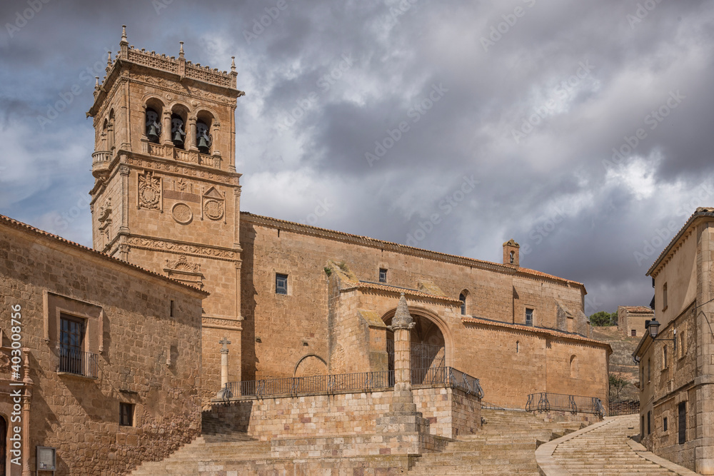Beautiful shot of the Moron de Almazan municipality in Soria, Castile and Leon, Spain