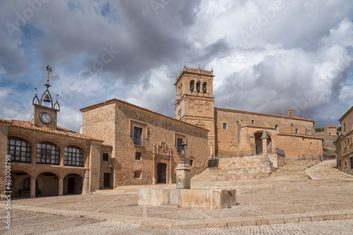 Beautiful shot of the Moron de Almazan municipality in Soria, Castile and Leon, Spain