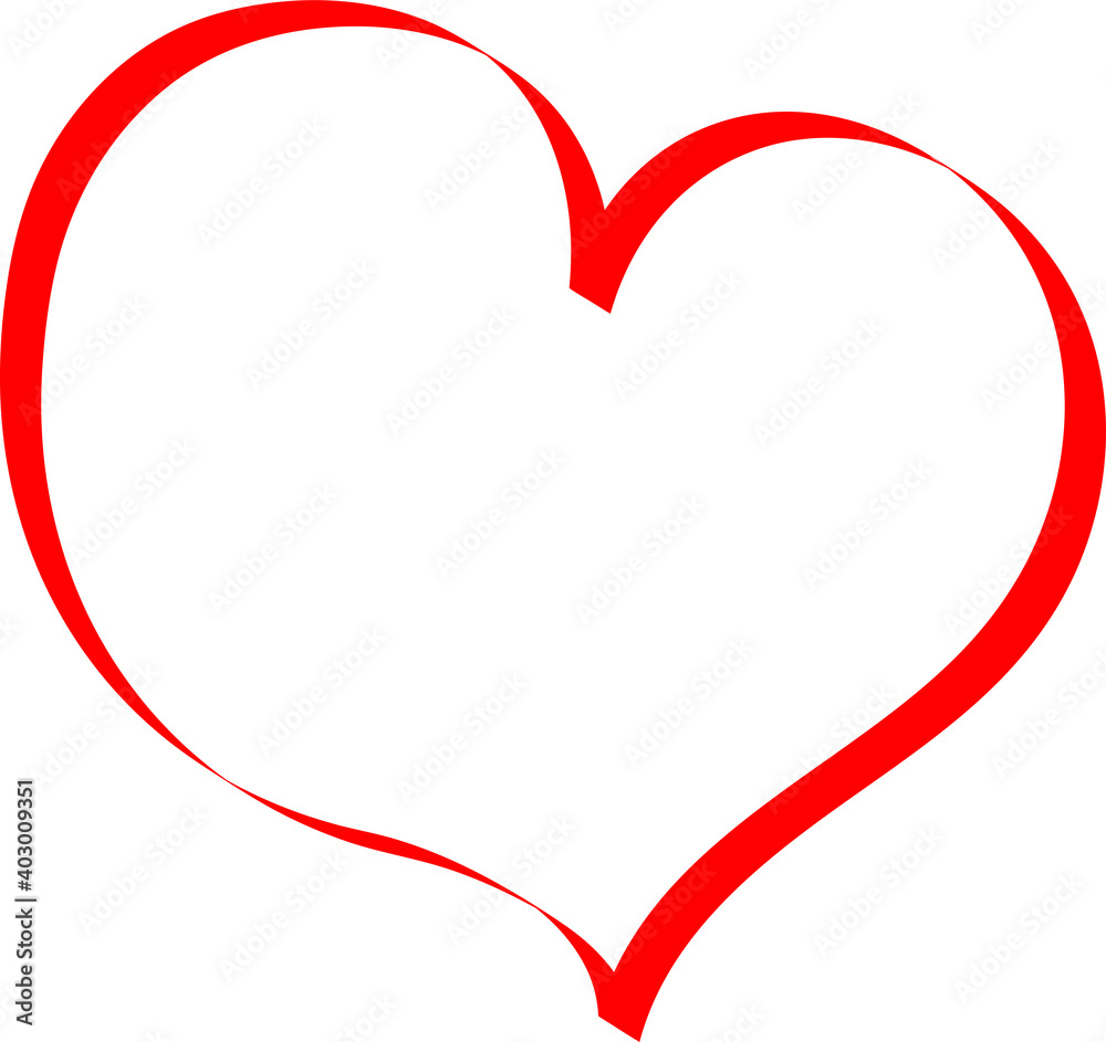 Heart - vector drawing, symbol of love. Red sign and emblem for Valentine's Day, a beautiful template for a card for the wedding. Heart - vector drawing, symbol of love. Red sign and emblem for Valentine's Day, a beautiful template for a card for the wedding.
