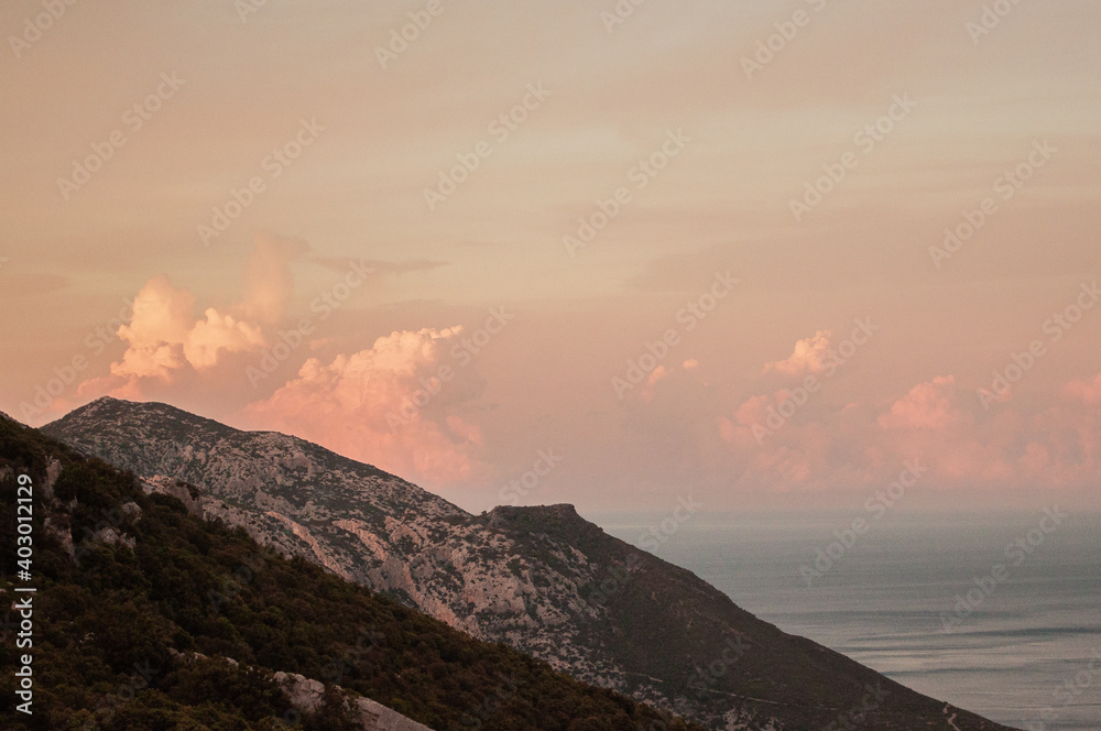 Obraz premium Sunset in Sardinia