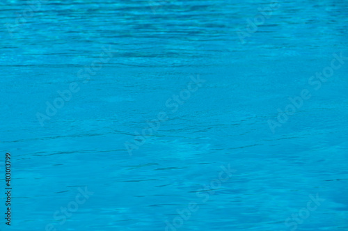 blue water surface of a pool