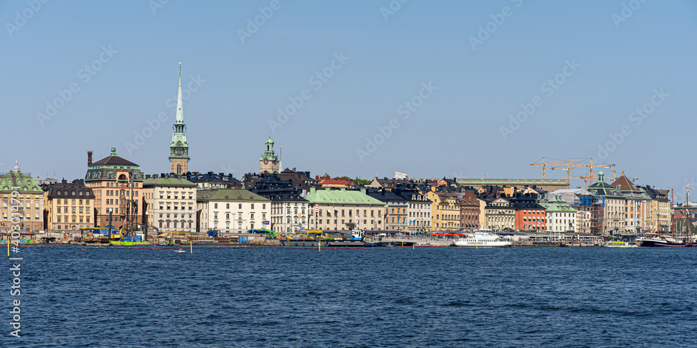 panorama of the old town of stockholm