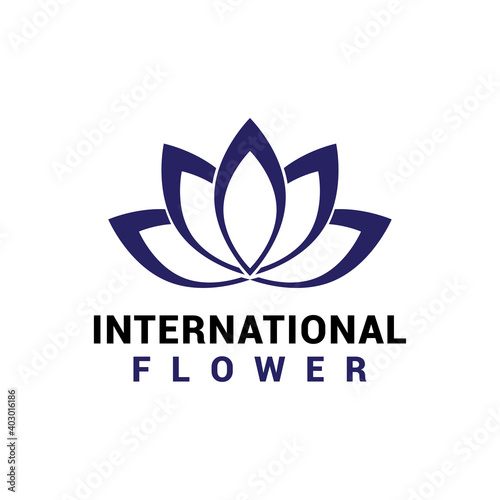 Flower Nature beauty logo icon vector template.