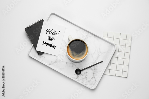 Composition with cup of cof...