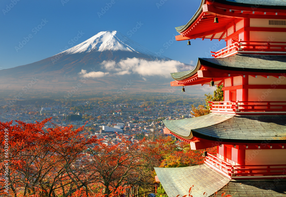 Mt. Fuji and Pagoda