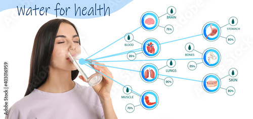 Young woman and percentages...