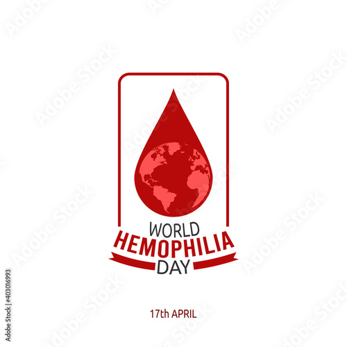 vector graphic of world hemophilia day good for world hemophilia day celebration. flat design. flyer design.flat illustration.