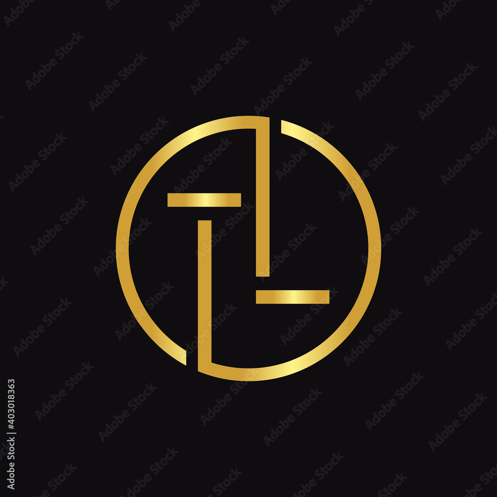 Initial Circle TL letter Logo Design vector Template. Abstract Letter TL logo Design Initial Circle TL letter Logo Design vector Template. Abstract Letter TL logo Design