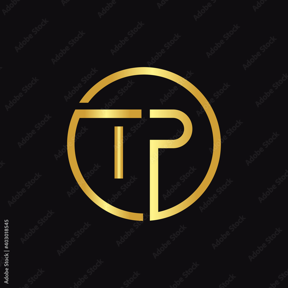 Initial Circle TP letter Logo Design vector Template. Abstract Letter TP logo Design Initial Circle TP letter Logo Design vector Template. Abstract Letter TP logo Design