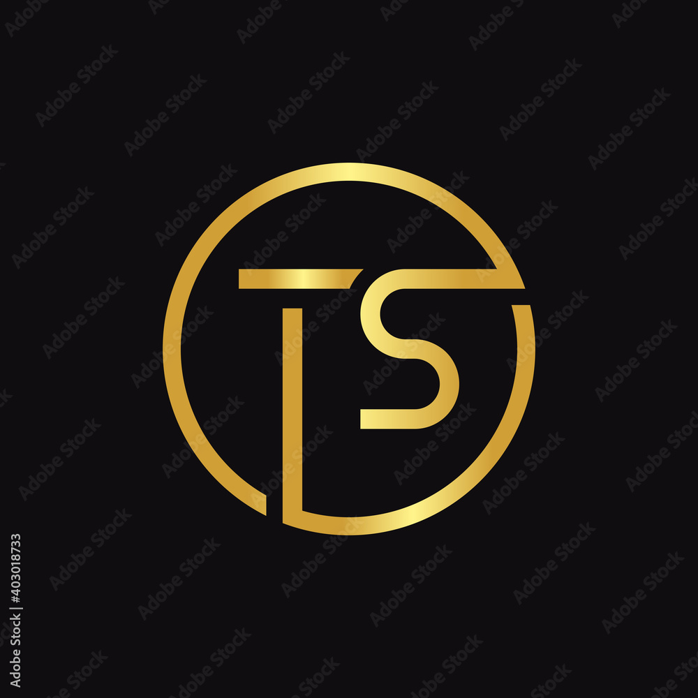 Initial Circle TS letter Logo Design vector Template. Abstract Letter TS logo Design Initial Circle TS letter Logo Design vector Template. Abstract Letter TS logo Design
