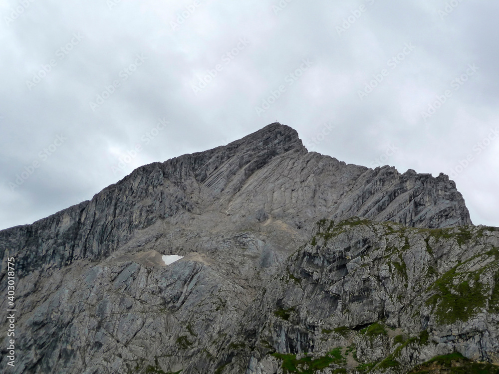 Alpspitze mountain in Garmisch-Partenkirchen, Bavaria, Germany