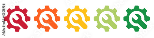 Réparabilité : logo 5 couleurs