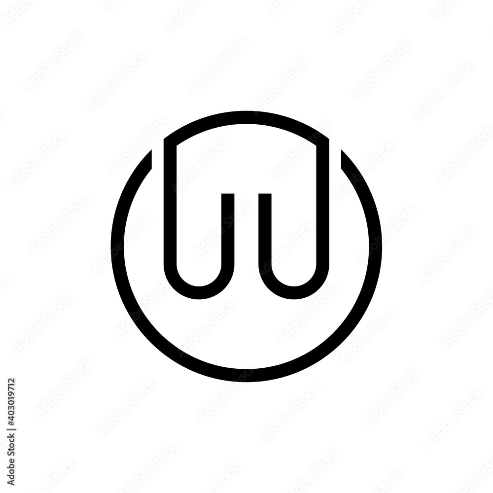 Initial Circle UU letter Logo Design vector Template. Abstract Letter UU logo Design Initial Circle UU letter Logo Design vector Template. Abstract Letter UU logo Design