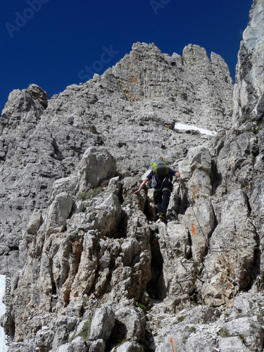 Bocchette mountain tour, Brenta, Dolomites, Italy