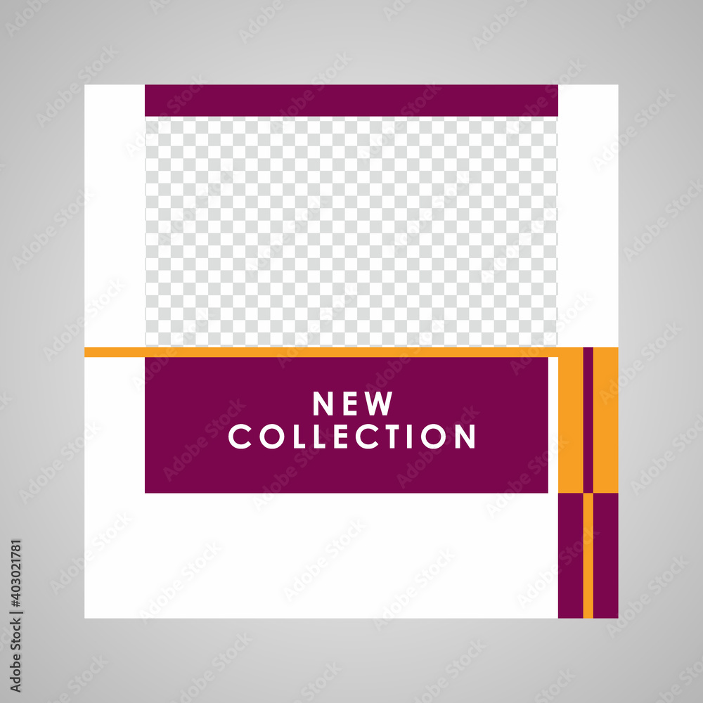 Fototapeta premium Editable Modern Template. Discount Promo Template. Social Media Post Template. Social Media Banner.
