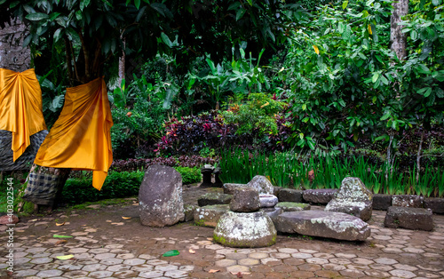 Malang, Indonesia (01-03-2021) - photo of one of the places in the Malang city Sumberawan temple photo