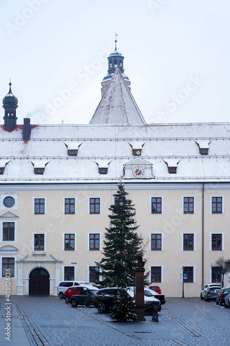 Malteser Platz Amberg in winter