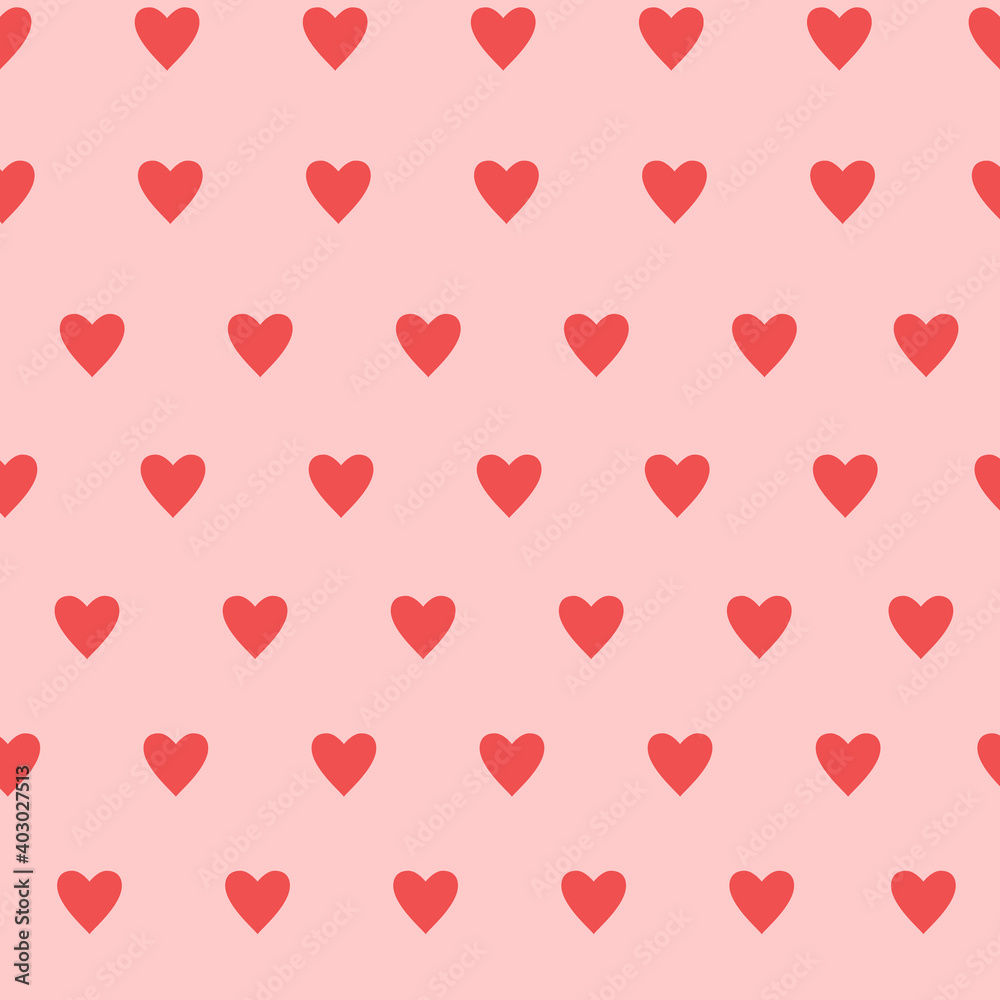 Vector heart pattern on a pink background. Valentine's day concept design for print. Valentine's love design.