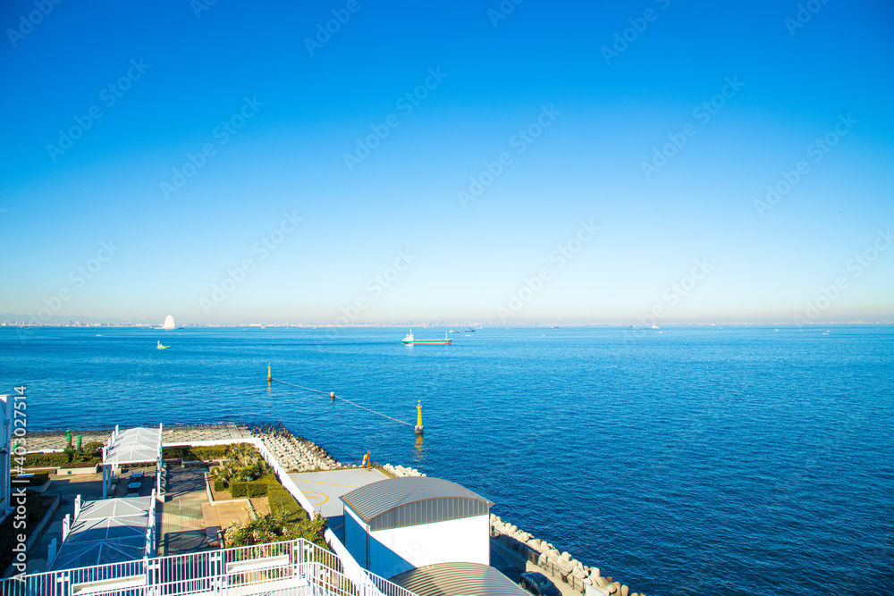 【千葉県】東京湾アクアライン　海ほたる周辺の風景
