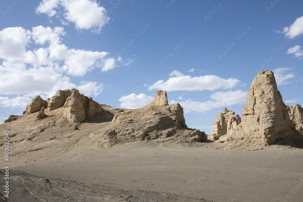 Yardang landform landscape in west of china