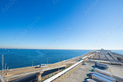 【千葉県】東京湾アクアライン 海ほたる周辺の風景