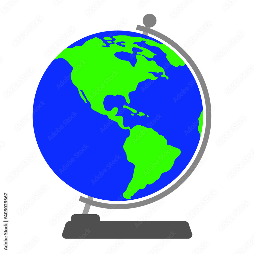 Globe on a white background. Vector illustration. Globe on a white background. Vector illustration.