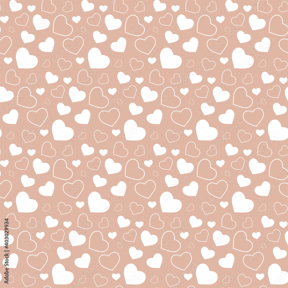 Seamless pattern with hearts Seamless pattern with hearts